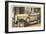 Franklin Roosevelt in Vintage Car, Warm Springs, Georgia-null-Framed Art Print