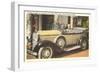 Franklin Roosevelt in Vintage Car, Warm Springs, Georgia-null-Framed Art Print