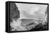 Franklin's expedition landing in a storm,1821-George Back-Framed Stretched Canvas