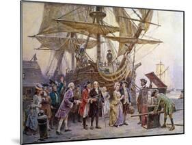 Franklin's Homecoming, c.1785-Jean Leon Gerome Ferris-Mounted Giclee Print