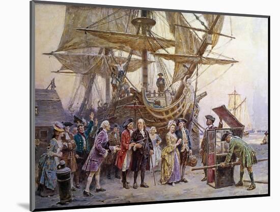 Franklin's Homecoming, c.1785-Jean Leon Gerome Ferris-Mounted Giclee Print