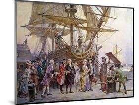 Franklin's Homecoming, c.1785-Jean Leon Gerome Ferris-Mounted Giclee Print