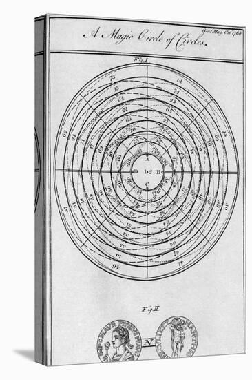 Franklin's Magic Circle of Circles-Middle Temple Library-Stretched Canvas