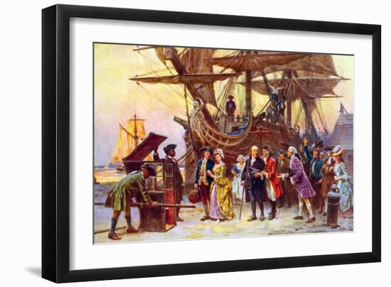 Franklin's Return to Philadelphia-Jean Leon Gerome Ferris-Framed Art Print