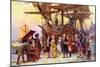 Franklin's Return to Philadelphia-Jean Leon Gerome Ferris-Mounted Art Print