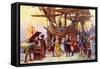 Franklin's Return to Philadelphia-Jean Leon Gerome Ferris-Framed Stretched Canvas