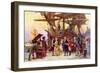 Franklin's Return to Philadelphia-Jean Leon Gerome Ferris-Framed Premium Giclee Print