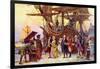 Franklin's Return to Philadelphia-Jean Leon Gerome Ferris-Framed Art Print