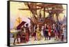 Franklin's Return to Philadelphia-Jean Leon Gerome Ferris-Framed Stretched Canvas