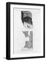 Franklin Stove Diagram-null-Framed Premium Giclee Print