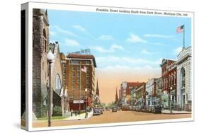 Franklin Street, Michigan City, Indiana-null-Stretched Canvas
