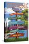 Franklin, Tennessee - Sign Destinations-Lantern Press-Stretched Canvas