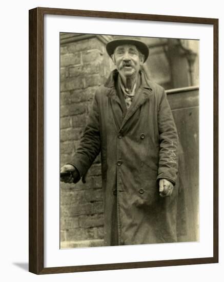 Franky Shagg, a Well known Tramp on the Isle of Wight in the Early 1900s-Peter Higginbotham-Framed Photographic Print