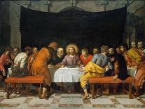 The Last Supper in a Painted Oval in a Surround Decorated with the Four Evangelists and God the…-Frans Francken the Younger-Giclee Print