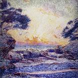 Cote Scene, Sunset, Scene De Cote, Coucher De Soleil-Frans Gaillard-Stretched Canvas