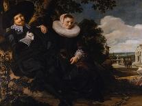 Marriage Portrait of Isaac Massa and Beatrix van der Laen-Frans Hals the Elder-Mounted Photographic Print