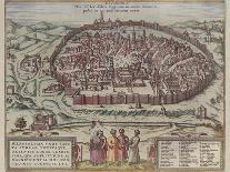 The Jerusalem Map (From: Jansson, Jan. Illustriorum Hispaniae Urbium Tabulae, Amsterdam, 165), 1657-Frans Hogenberg-Framed Stretched Canvas