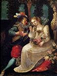 David Et Abigail - David and Abigail, by Pourbus, Frans, the Elder (1546-1581). Oil on Wood, Ca. 15-Frans I Pourbus-Giclee Print