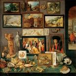 Le Cabinet De Curiosites - the Collector's Cabinet (Cabinets of Curiosities) - Frans Francken, the-Frans II Francken-Giclee Print