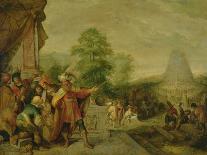 Man Having to Choose between the Virtues and Vices-Frans II Francken-Stretched Canvas