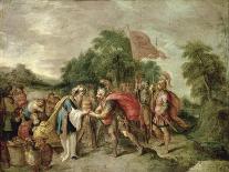 The Meeting of Abraham and Melchizedek-Frans II Franken-Stretched Canvas