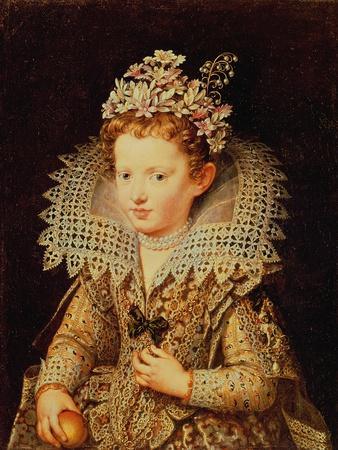 Portrait of Eleonora De Gonzaga Mantua (1598-1655) as a Child
