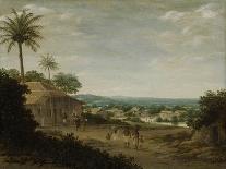 Brazilian Landscape with the Village of Igaracu-Frans Jansz Post-Framed Art Print