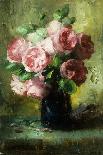 Still Life of Roses in a Glass Vase-Frans Mortelmans-Giclee Print