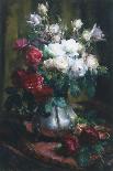 Red and White Roses-Frans Mortelmans-Giclee Print