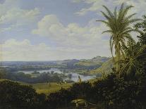 Brasilian Landscape with Anteater. Probably 1649-Frans Post-Framed Stretched Canvas
