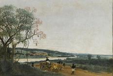 Brasilian Landscape with Anteater. Probably 1649-Frans Post-Framed Giclee Print