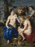 Ceres with Two Nymphs, 1615-7-Peter Paul and Snyders, Frans Rubens-Giclee Print