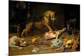 Frans Snyders / 'A Pantry', Before 1636, Flemish School, Oil on canvas, 99 cm x 145 cm, P01750.-FRANS SNYDERS-Mounted Poster