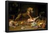 Frans Snyders / 'A Pantry', Before 1636, Flemish School, Oil on canvas, 99 cm x 145 cm, P01750.-FRANS SNYDERS-Framed Poster