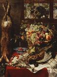 A Larder Still Life with Fruit, Game and a Cat by a Window-Frans Snyders Or Snijders-Giclee Print