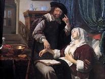 Dr.'s Visit (1657), Van Mieris As A Humorous Storyteller, Dr. Checks Pulse Of Lovesick Young Woman-Frans van Elder Mieris-Stretched Canvas