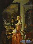 Lunch with Oysters and Wine-Frans Van Mieris-Giclee Print
