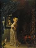 Lady in Front of Mirror-Frans Van Mieris-Giclee Print