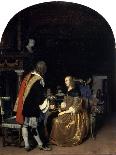 Lunch with Oysters and Wine-Frans Van Mieris-Giclee Print