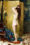 A Standing Nude-Frans Verhas-Framed Stretched Canvas