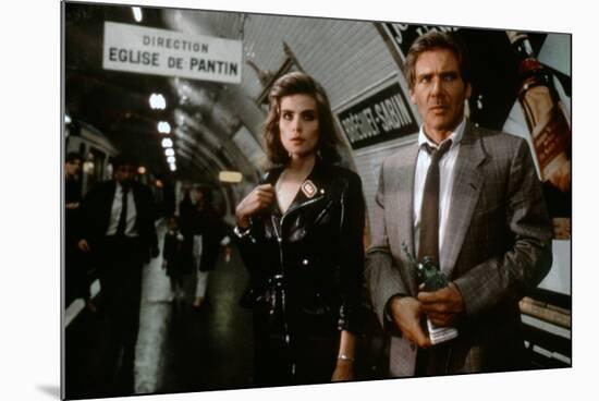 FRANTIC, 1988 directed by ROMAN POLANSKI Emmanuelle Seigner and Harrison Ford (photo)-null-Mounted Photo