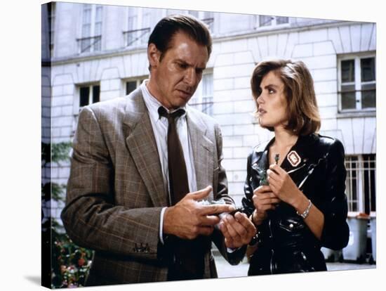 FRANTIC, 1988 directed by ROMAN POLANSKI Harrison Ford and Emmanuelle Seigner (photo)-null-Stretched Canvas