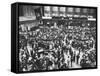 Frantic Day at the New York Stock Exchange During the Market Crash-Yale Joel-Framed Stretched Canvas