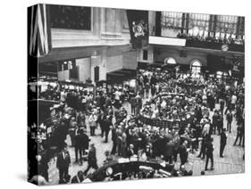 Frantic Day at the New York Stock Exchange During the Market Crash-Yale Joel-Stretched Canvas