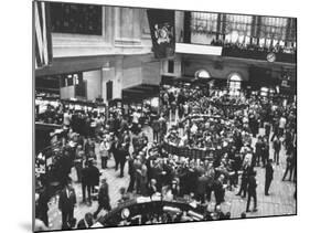 Frantic Day at the New York Stock Exchange During the Market Crash-Yale Joel-Mounted Photographic Print