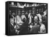 Frantic Day at the New York Stock Exchange During the Market Crash-Yale Joel-Framed Stretched Canvas