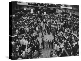 Frantic Day at the New York Stock Exchange During the Market Crash-Yale Joel-Stretched Canvas