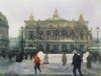 The Opera in Paris-Frantz Charlet-Framed Stretched Canvas