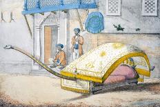 D'Jehalledar, or Canopied Bed Conveyance with Extra-Long Front-Franz Balthazar Solvyns-Giclee Print