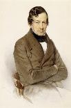 Portrait of Anton Diabelli, Seated Half Length, 1842 (Watercolour Heightened with White on Paper)-Franz Eybl-Giclee Print